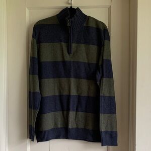 Merona Men's Quarter Zip Up Sweater in Navy and Olive